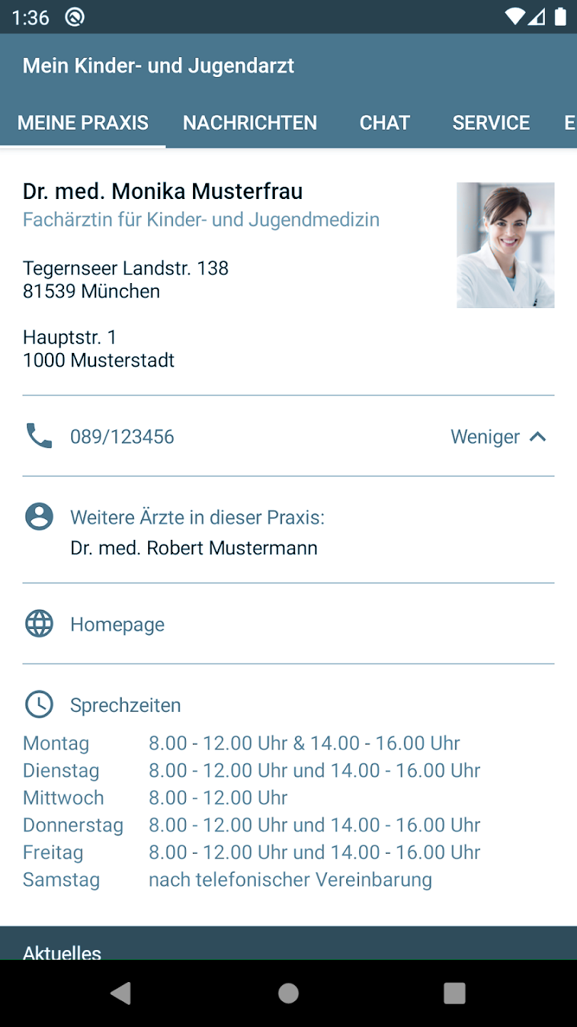 Praxis-App Screenshot